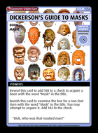 Dickerson's Guide To Masks - Custom Card