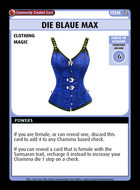 Die Blaue Max - Custom Card
