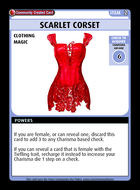 Scarlet Corset - Custom Card