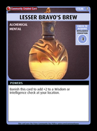 Lesser Bravo's Brew - Custom Card