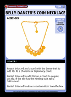 Belly Dancer's Coin Necklace - Custom Card