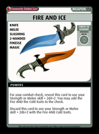 Fire And Ice - Custom Card