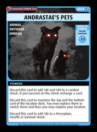 Andrastae's Pets - Custom Card