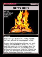 Circe's Runes - Custom Card