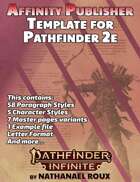 Affinity Publisher Template for Pathfinder 2e