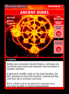 Ancient Runes - Custom Card