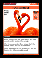 Flame Mingos - Custom Card