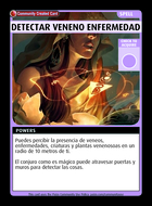 Detectar Veneno Enfermedad - Custom Card