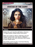 Avatar Of The Saint - Custom Card