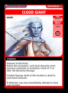 Cloud Giant - Custom Card