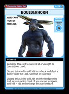 Boulderhorn - Custom Card