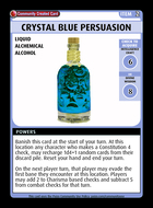 Crystal Blue Persuasion - Custom Card