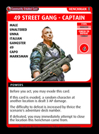 49 Street Gang - Captain - Custom Card