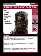 Paulie "the Tank" Cabrella - Custom Card