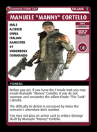 Manuele "manny" Cortello - Custom Card