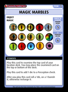 Magic Marbles - Custom Card