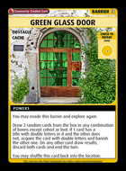 Green Glass Door - Custom Card