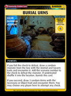 Burial Urns - Custom Card