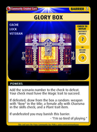 Glory Box - Custom Card