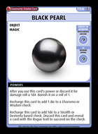 Black Pearl - Custom Card