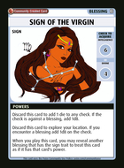 Sign Of The Virgin - Custom Card