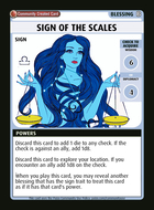Sign Of The Scales - Custom Card
