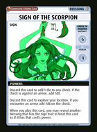 Sign Of The Scorpion - Custom Card