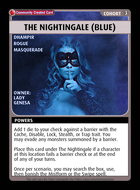 The Nightingale (blue) - Custom Card