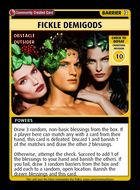 Fickle Demigods - Custom Card