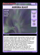 Aurora Blast - Custom Card