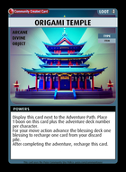 Origami Temple - Custom Card