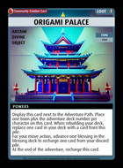 Origami Palace - Custom Card