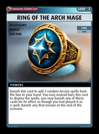 Ring Of The Arch Mage - Custom Card