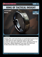 Ring Of Tactical Insight - Custom Card