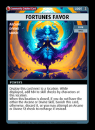 Fortunes Favor - Custom Card