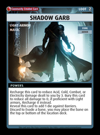 Shadow Garb - Custom Card