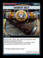 Monkey Belt - Custom Card