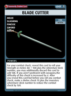 Blade Cutter - Custom Card
