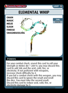 Elemental Whip - Custom Card