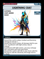 Lightning Coat - Custom Card