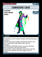 Corossive Coat - Custom Card