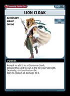 Lion Cloak - Custom Card