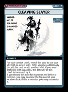 Cleaving Slayer - Custom Card