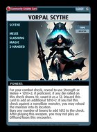 Vorpal Scythe - Custom Card