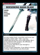 Berserking Mana Blade - Custom Card