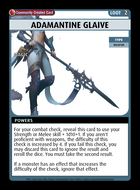 Adamantine Glaive - Custom Card