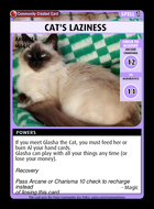 Cat's Laziness  - Custom Card
