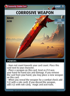 Corrosive Weapon - Custom Card