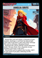 Amelia Brite - Custom Card