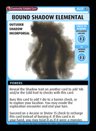 Bound Shadow Elemental - Custom Card